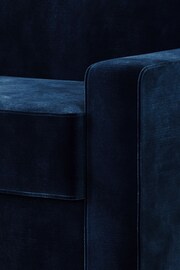 Jay-Be Luxe Velvet Royal Blue Linea 4 Seater Sofa Bed - Image 4 of 6