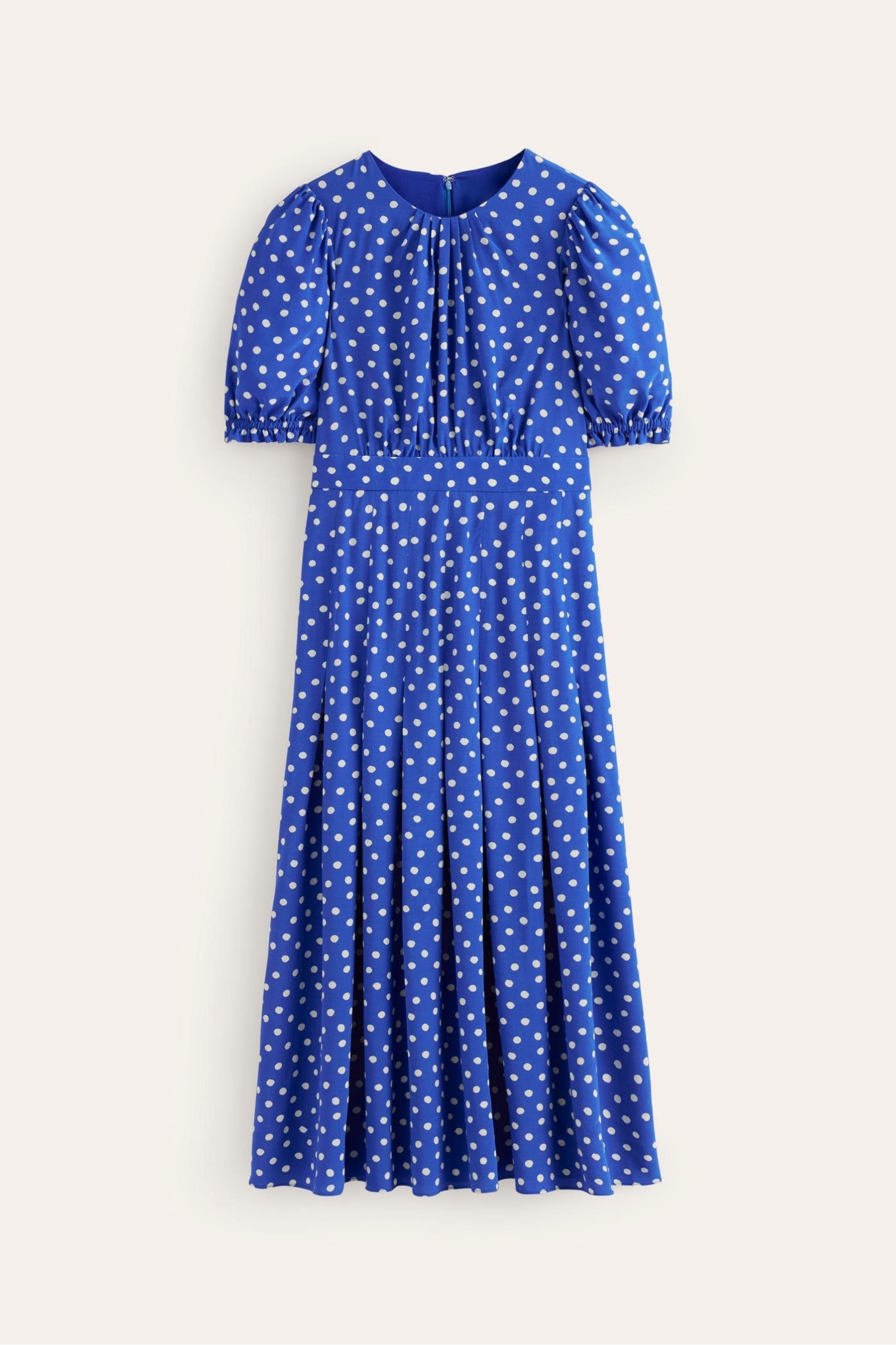 Buy Boden Blue Liv Pleat Detail Midi Dress from Next Canada