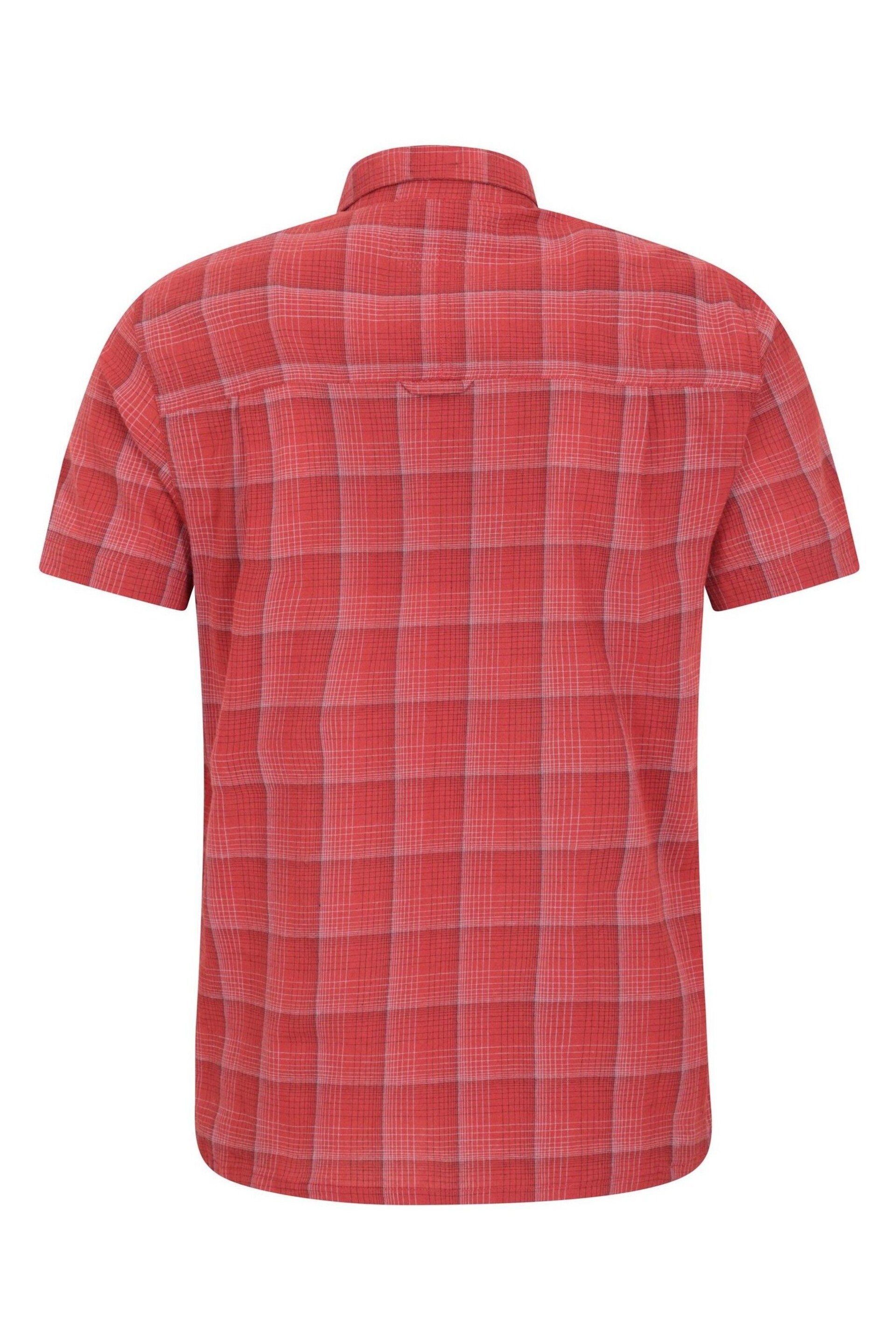 Mountain Warehouse Red Mens Holiday Cotton Shirt - Image 3 of 5