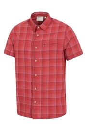 Mountain Warehouse Red Mens Holiday Cotton Shirt - Image 4 of 5