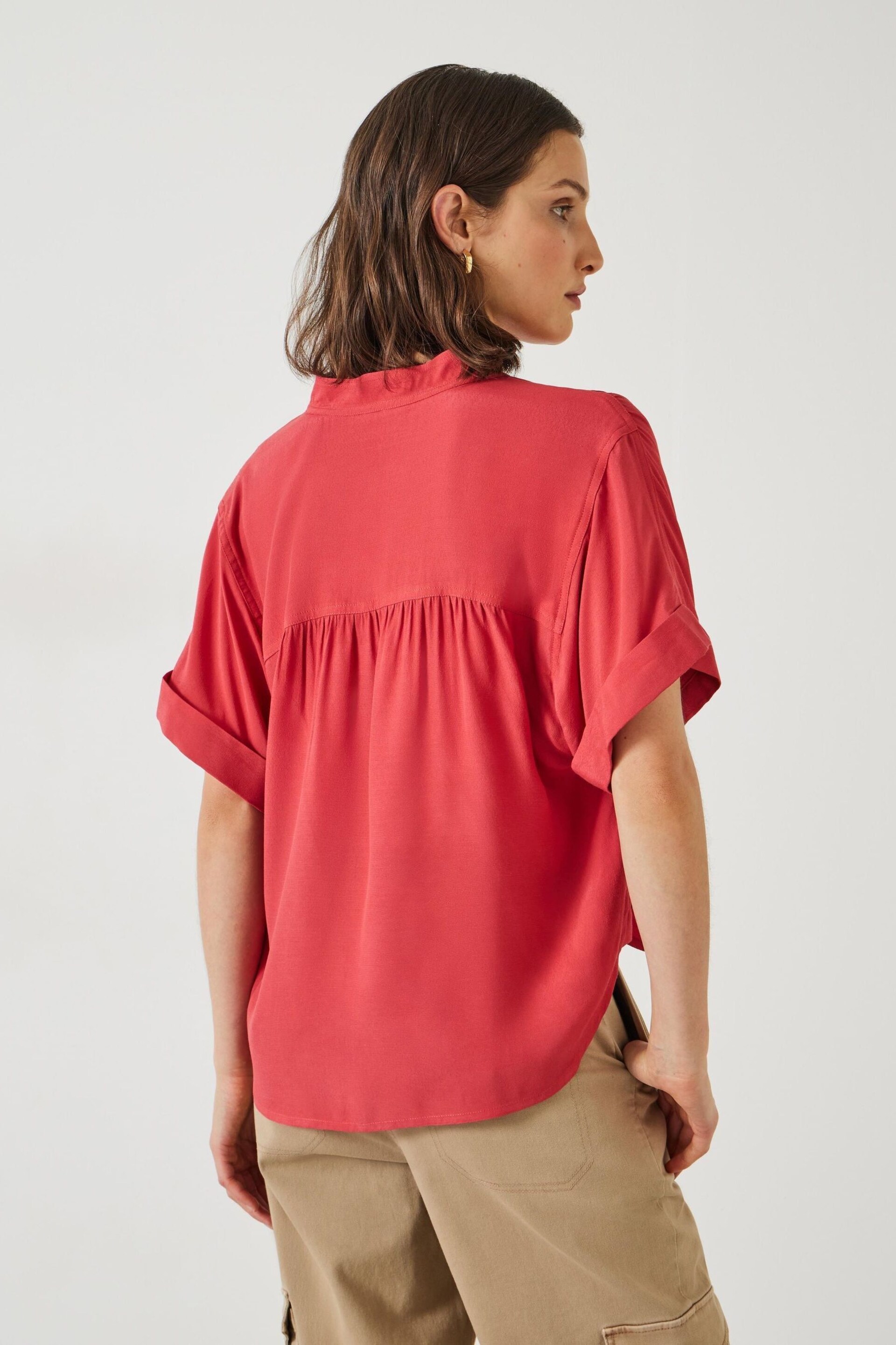 Hush Red Anika Short Sleeve Blouse - Image 3 of 5