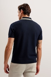 Ted Baker Blue Ewann Short Sleeve Regular Shirt - Image 4 of 6