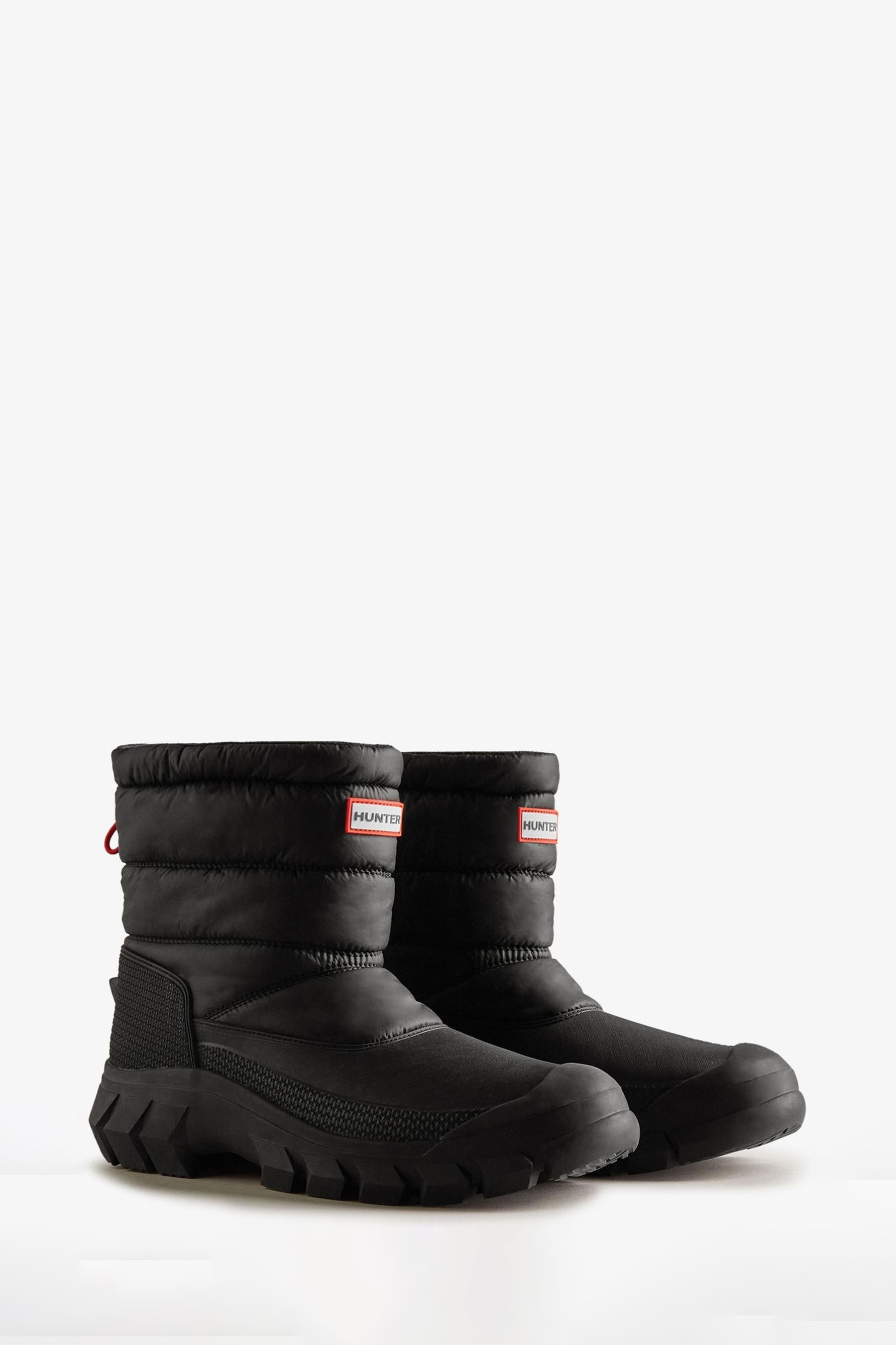 Buy Hunter Mens Intrepid Short Snow Black Boots from Next Oman