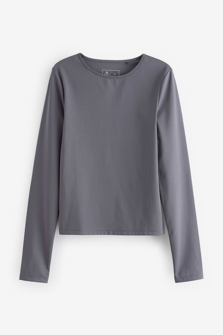 Charcoal Grey Active Long Sleeve Top - Image 1 of 2