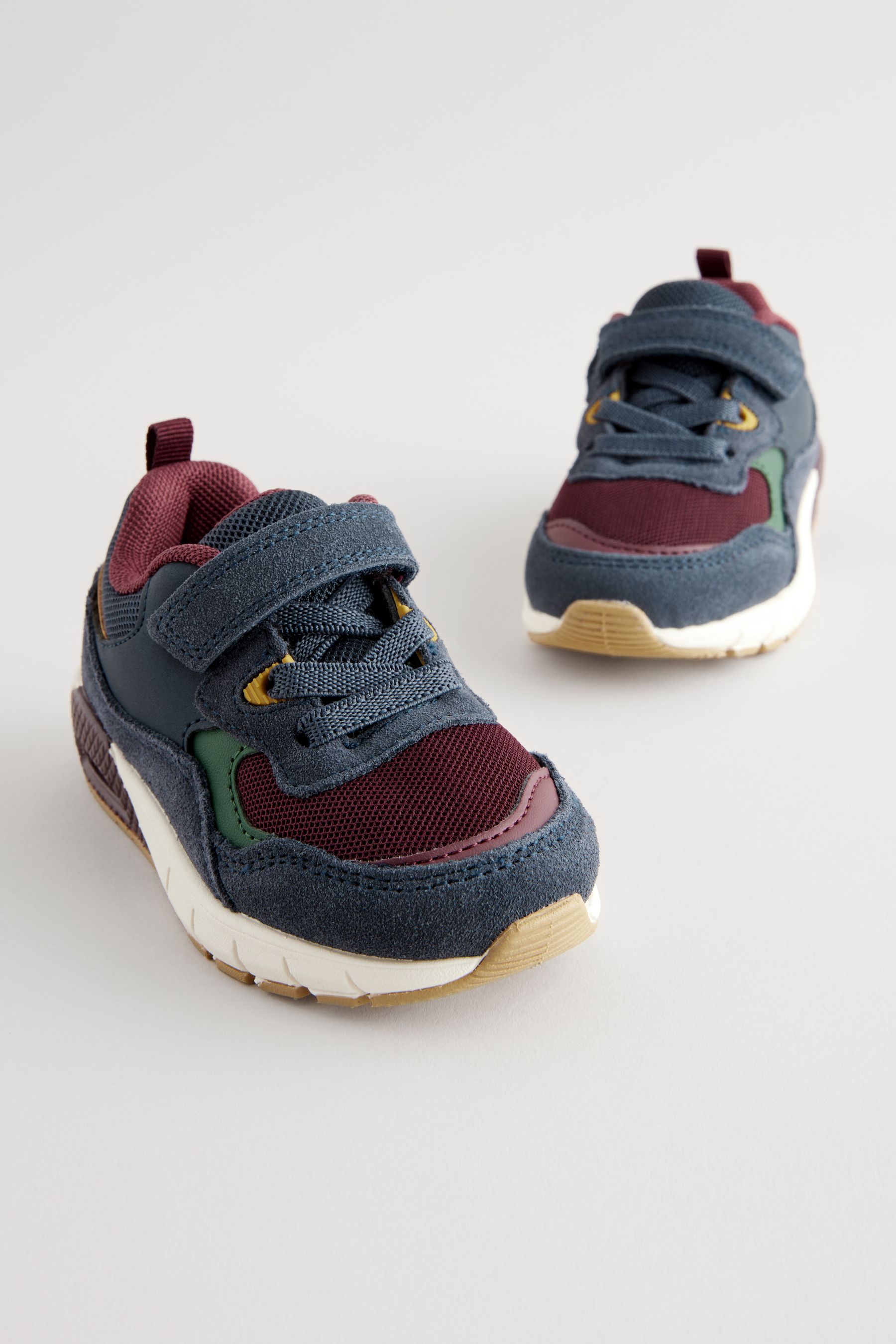 Boys elastic lace trainers hotsell