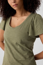 Gap Green ForeverSoft Slub Short Sleeve T-Shirt - Image 4 of 5