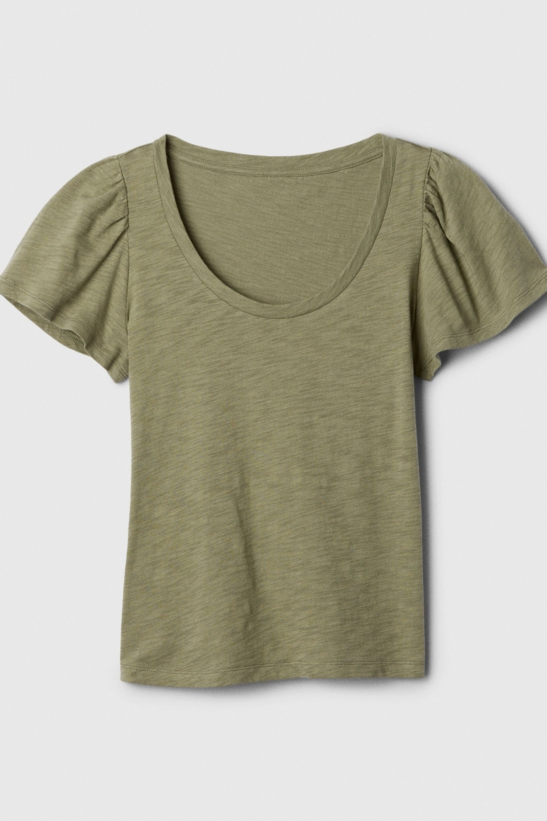 Gap Green ForeverSoft Slub Short Sleeve T-Shirt - Image 5 of 5