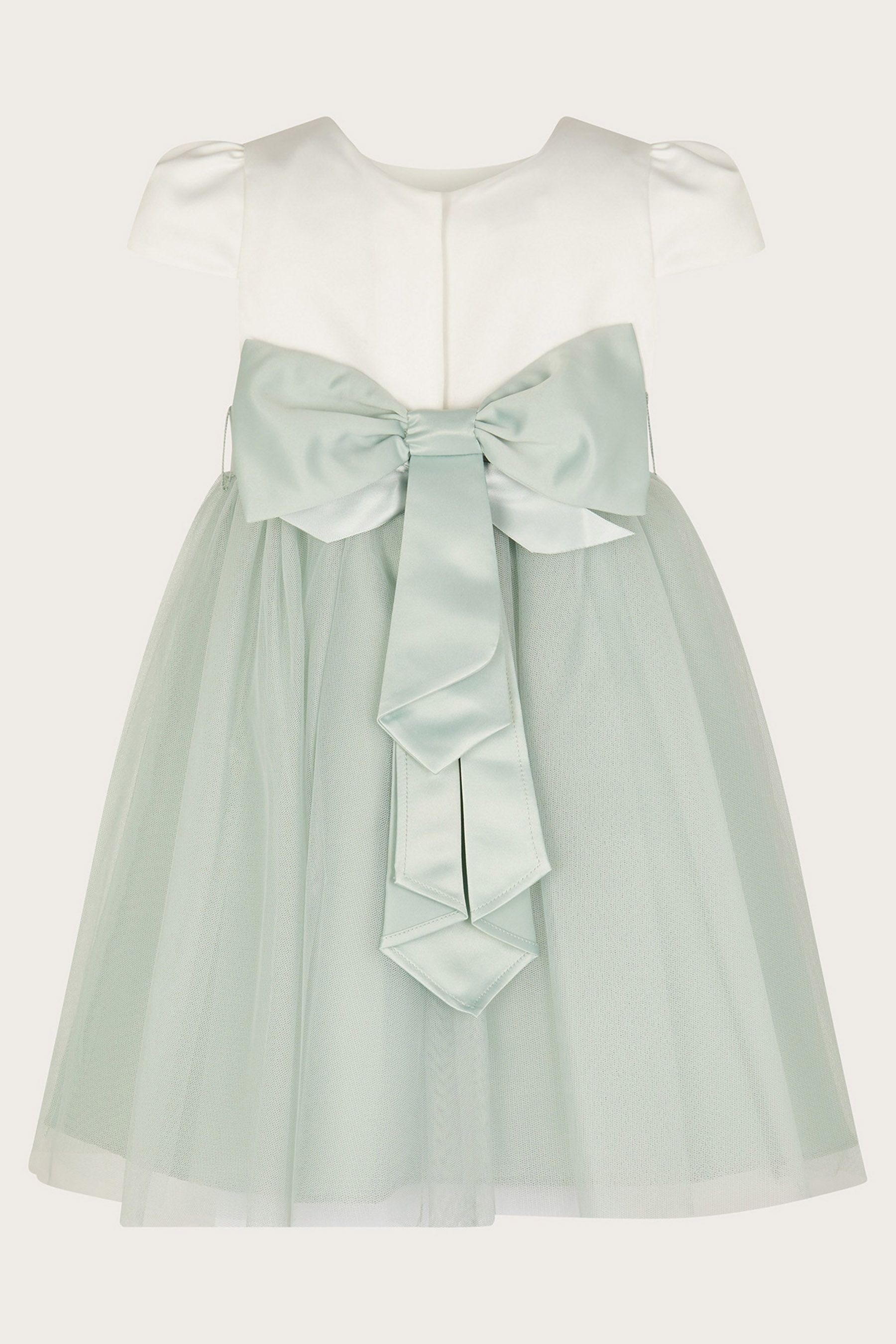 Buy Monsoon Grey White Tulle Baby Flower Girl Dress from the Next UK online shop