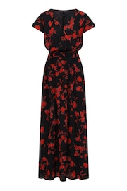 Hot Squash Petite Chiffon Midi Black Dress - Image 3 of 3