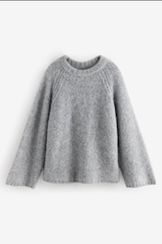 Grey Premium Alpaca Blend Soft Touch Knitted Jumper - Image 5 of 7