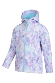 Mountain Warehouse Purple Exodus Water Resistant Softshell Jacket - Kids - Image 2 of 5