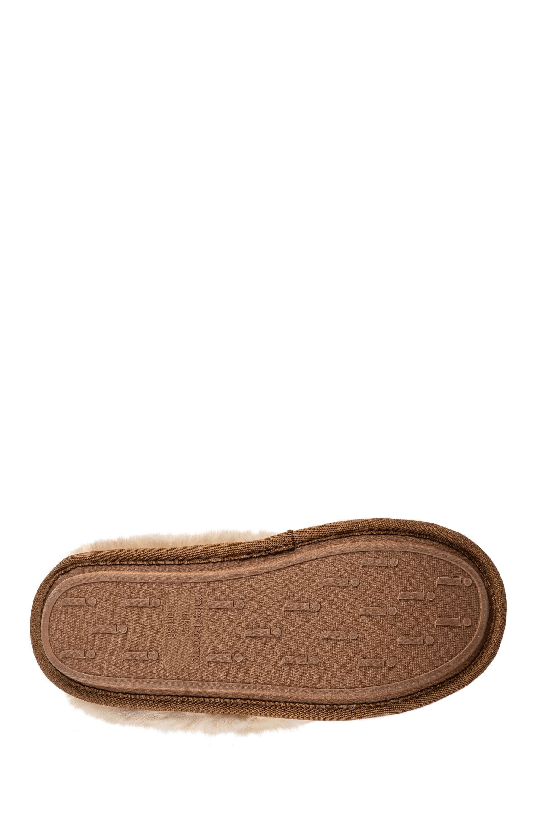 Isotoner faux fur slippers on sale