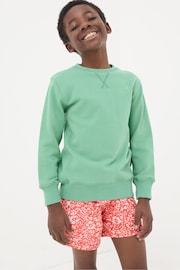 FatFace Green Enborne Crew Sweatshirt - Image 1 of 4