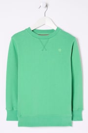 FatFace Green Enborne Crew Sweatshirt - Image 4 of 4