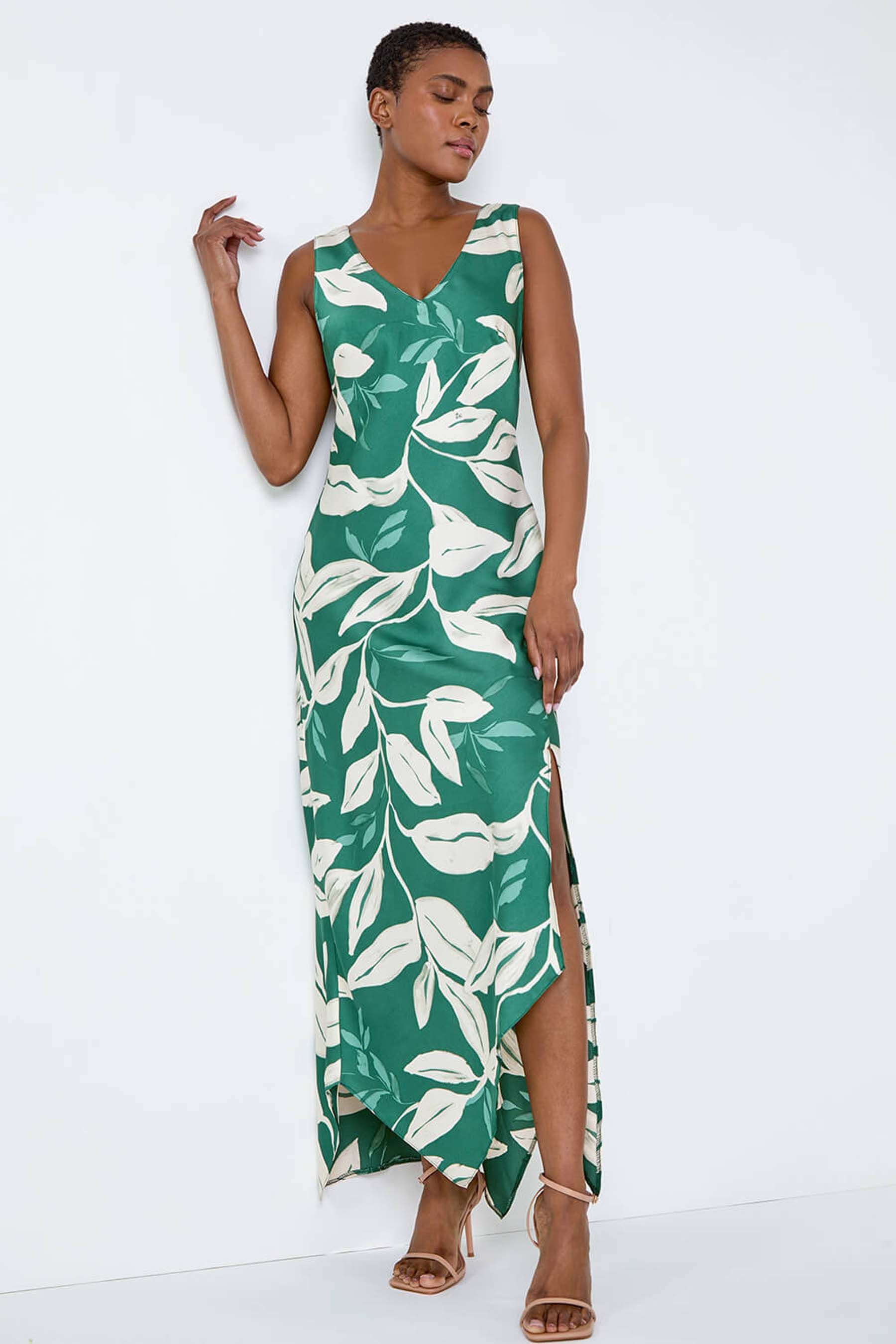 Satin finish dress on sale