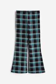 Black Multi Check Flare Leggings (3-16yrs) - Image 5 of 8