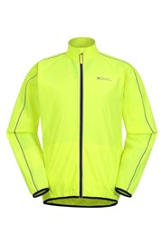 Mountain Warehouse Yellow Mens Force Reflective Water Resistant Running and Cycling Jacket - Image 2 of 5