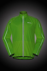 Mountain Warehouse Yellow Mens Force Reflective Water Resistant Running and Cycling Jacket - Image 5 of 5