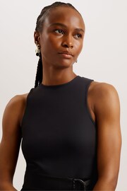 Ted Baker Black Mockable Wiiloww Dress With Racer Bodice - Image 3 of 6