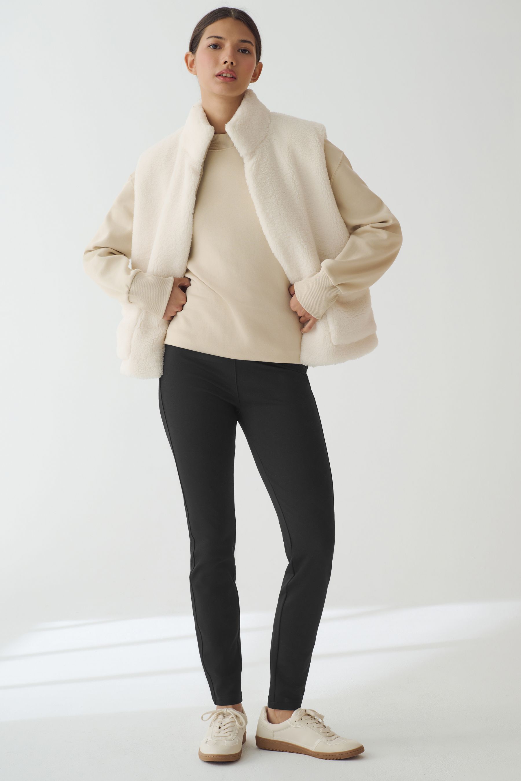 Marc new york fleece lined leggings top