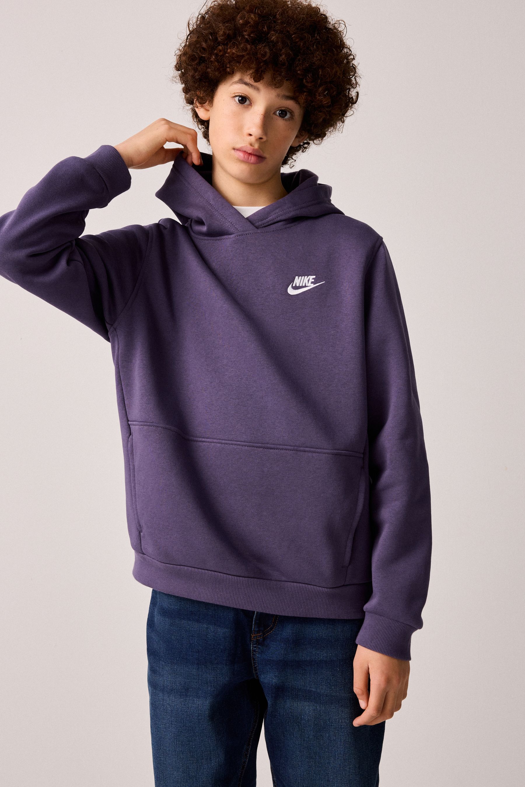 Nike foundation overhead hoodie purple online