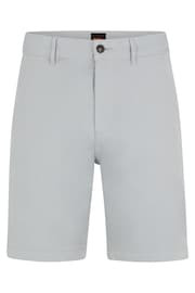 BOSS Grey Slim Fit Stretch Cotton Chino Shorts - Image 5 of 5