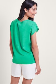 Monsoon Green Garcia Cutwork T-Shirt - Image 3 of 4