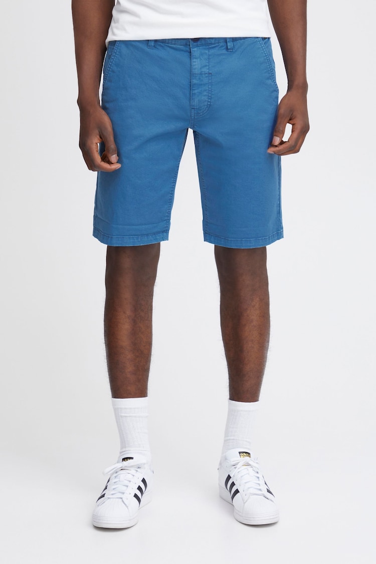 Blend Blue Camo Stretch Chino Shorts - Image 1 of 5