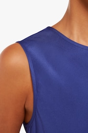 Whistles Petite Blue Clara Longline Tank - Image 5 of 5