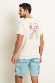 Brakeburn Cream Palm T-Shirt - Image 3 of 6