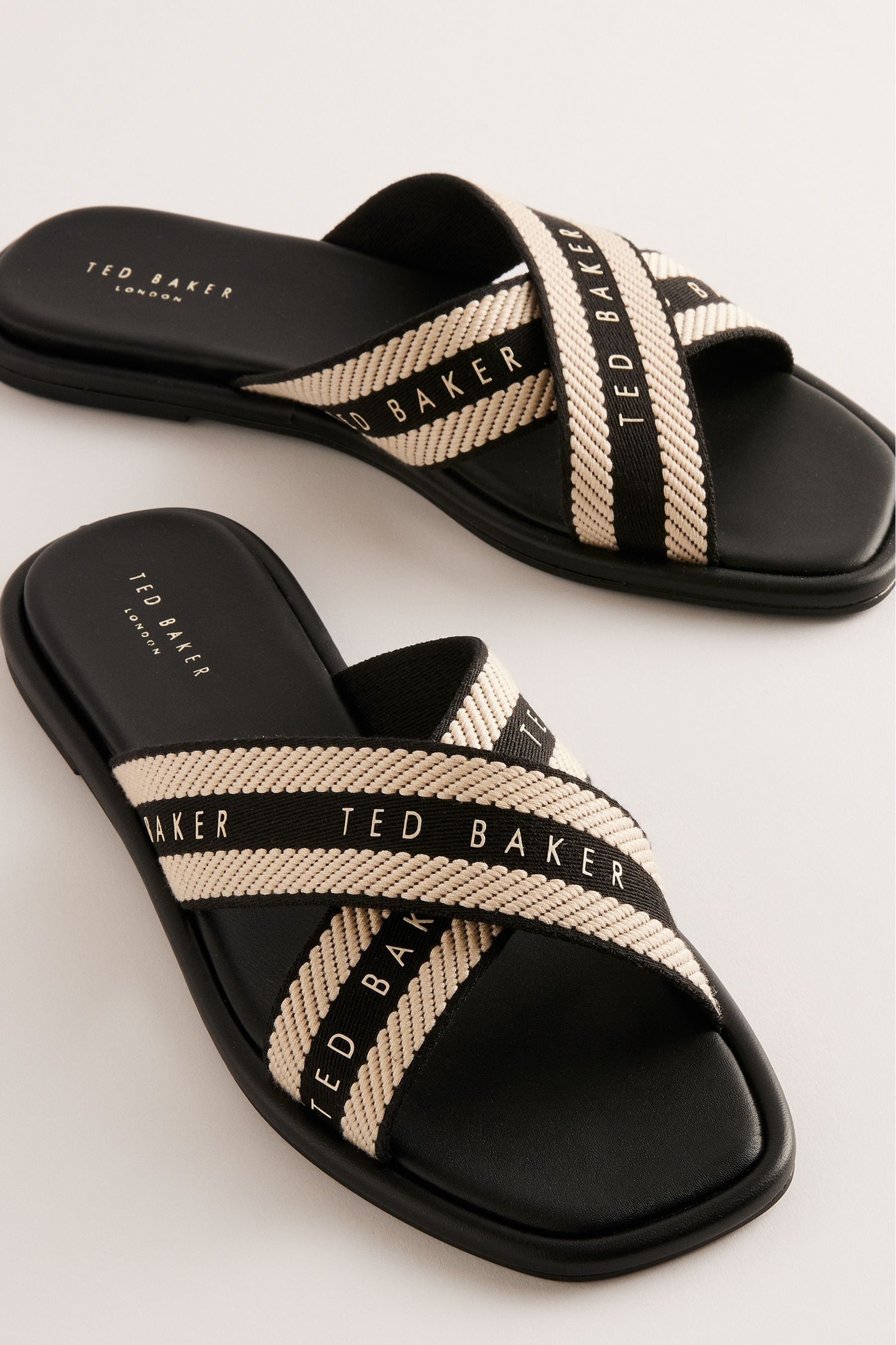 Black ted baker sandals deals
