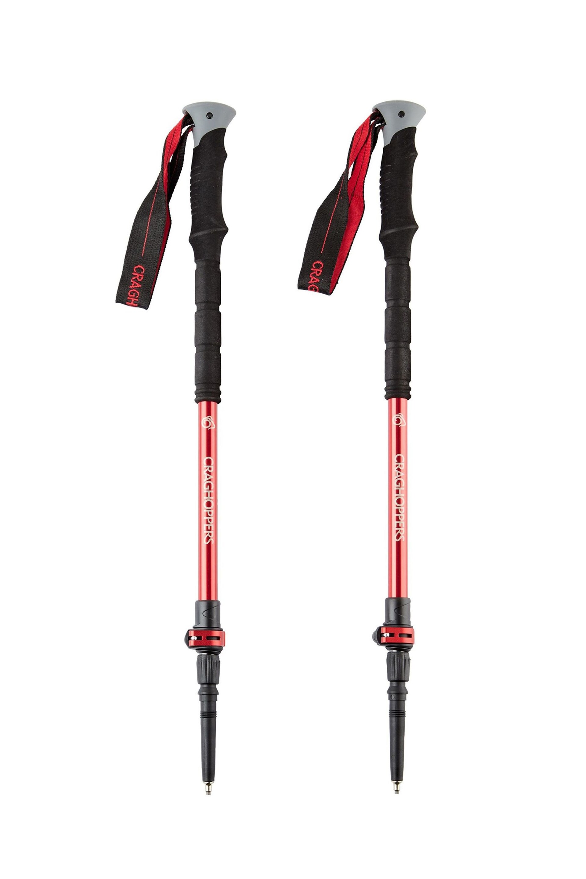 Craghoppers Red Venture Anti Shock Walking Poles - Image 1 of 6