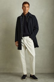 Reiss Logan Hybrid Removable Funnel Neck Overcoat - 圖片 1，共 5