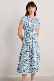 Seasalt Cornwall Blue Petite Wild Bouquet Dress - Image 1 of 5