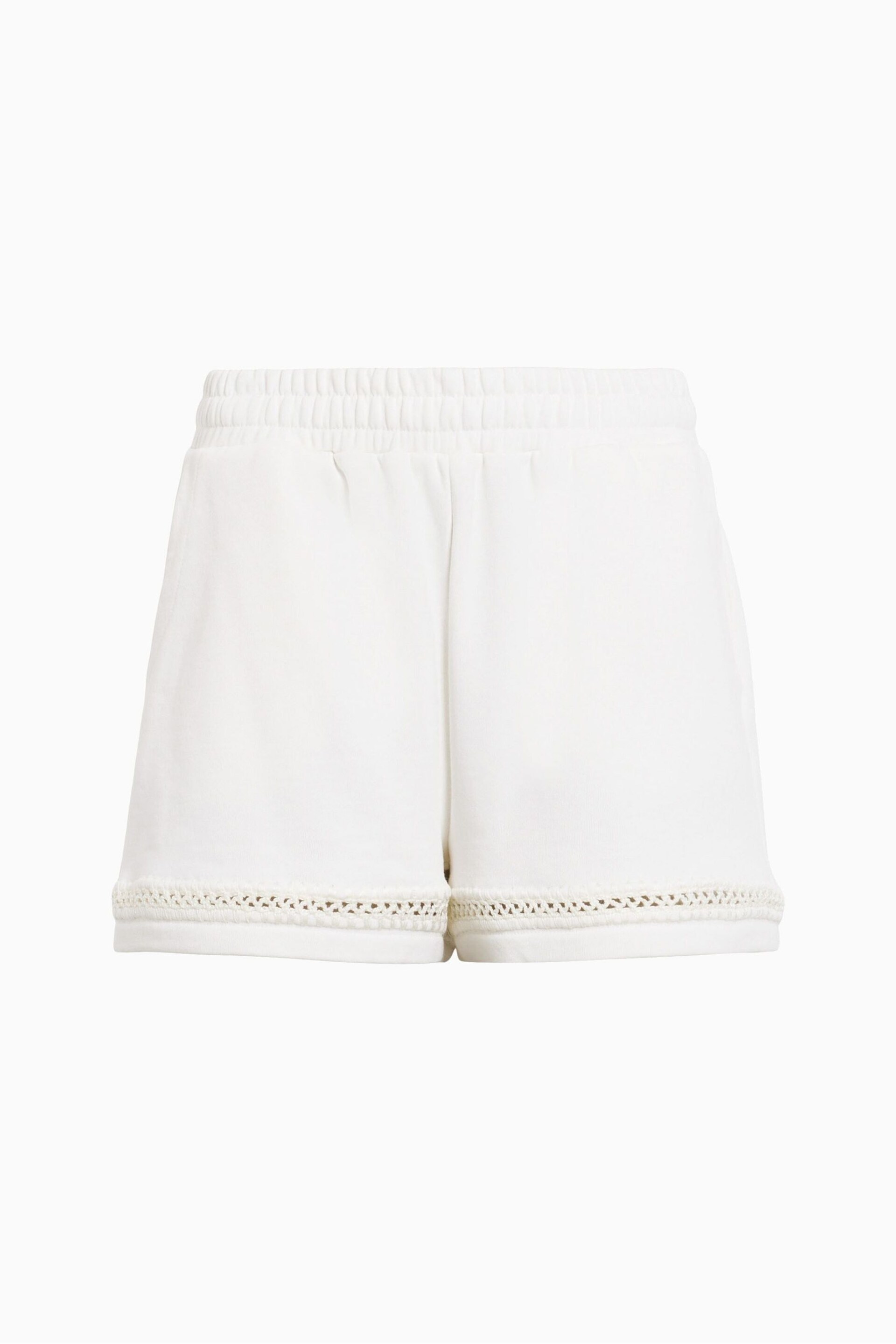 AllSaints White Ewelina Lila Shorts - Image 6 of 6