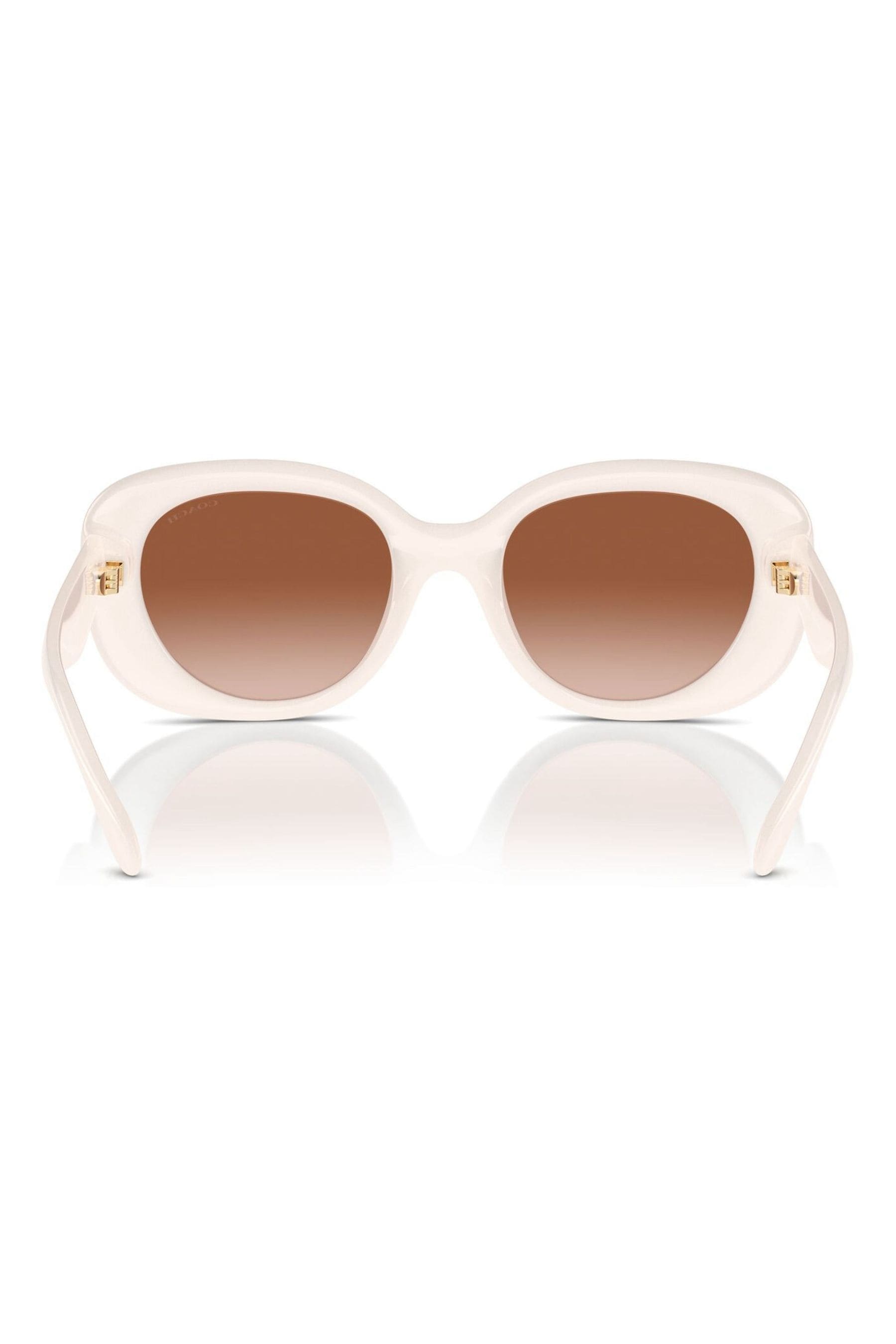Coach white sunglasses 2025