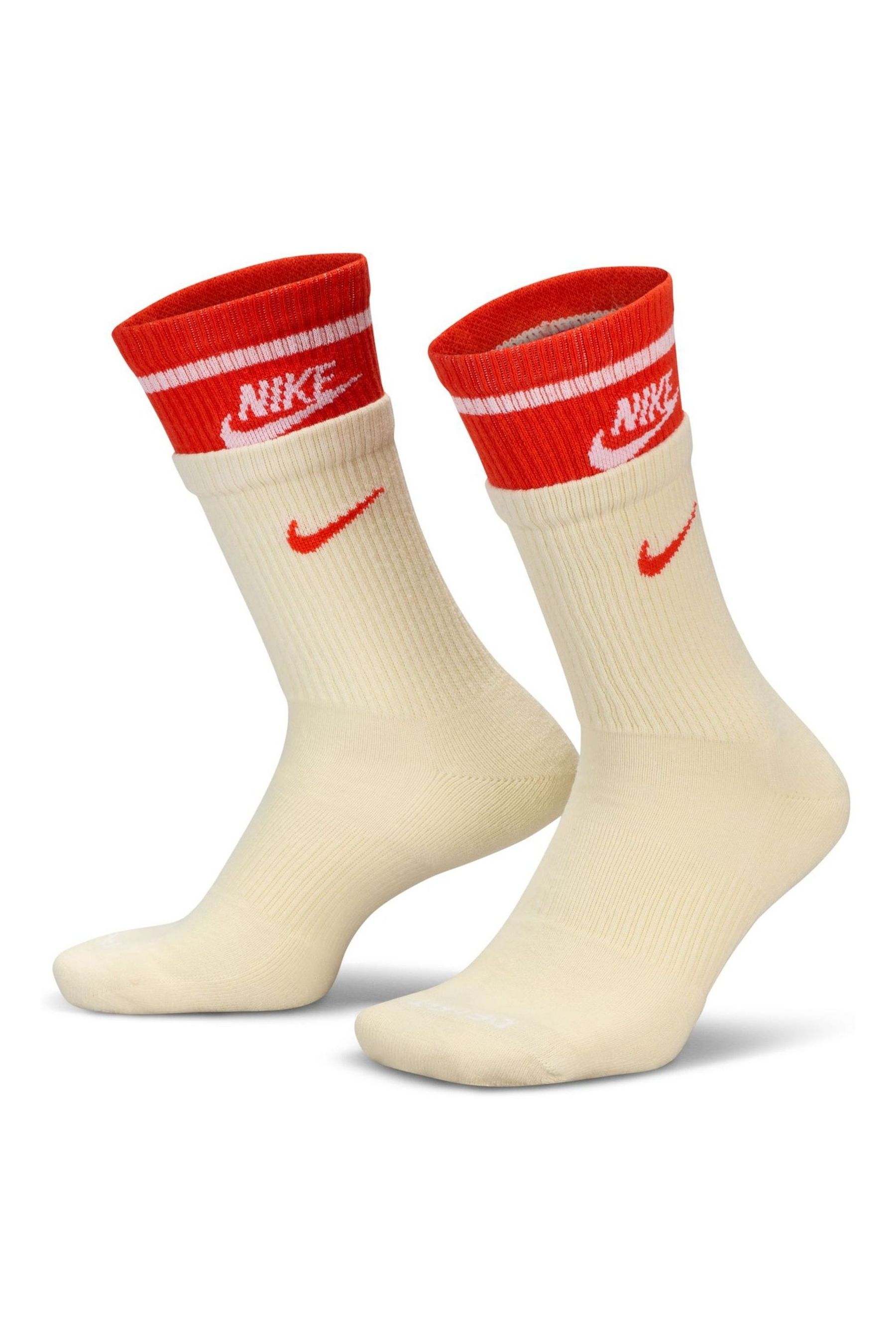 Nike White Everyday Plus Cushioned Crew Socks 1 Pack