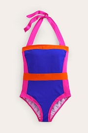 Boden Blue Santorini Halterneck Swimsuit - Image 6 of 7