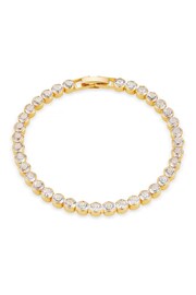 Orelia London 18k Gold Plating Crystal Round Tennis Bracelet - Image 2 of 2