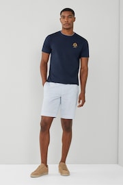 Hackett London Men Blue Short Sleeve T-Shirt - Image 3 of 8