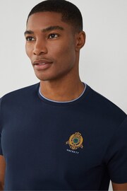 Hackett London Men Blue Short Sleeve T-Shirt - Image 5 of 8