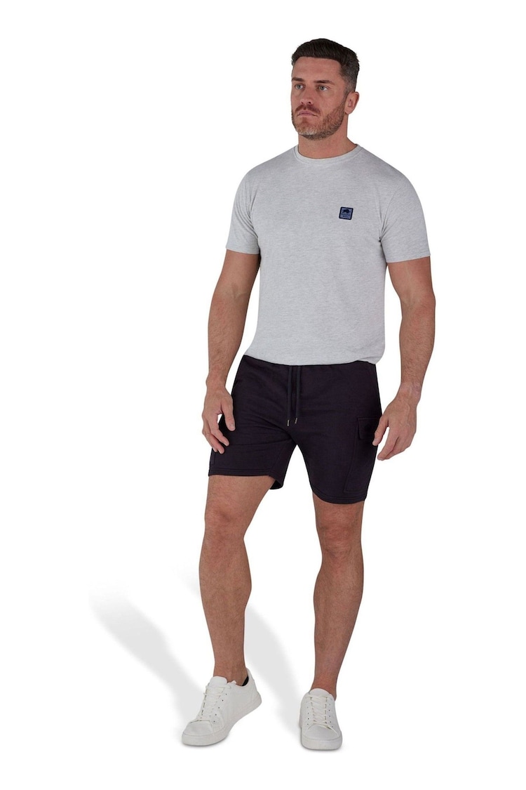 Raging Bull Stretch Waist Jersey Cargo Black Short - Image 1 of 4