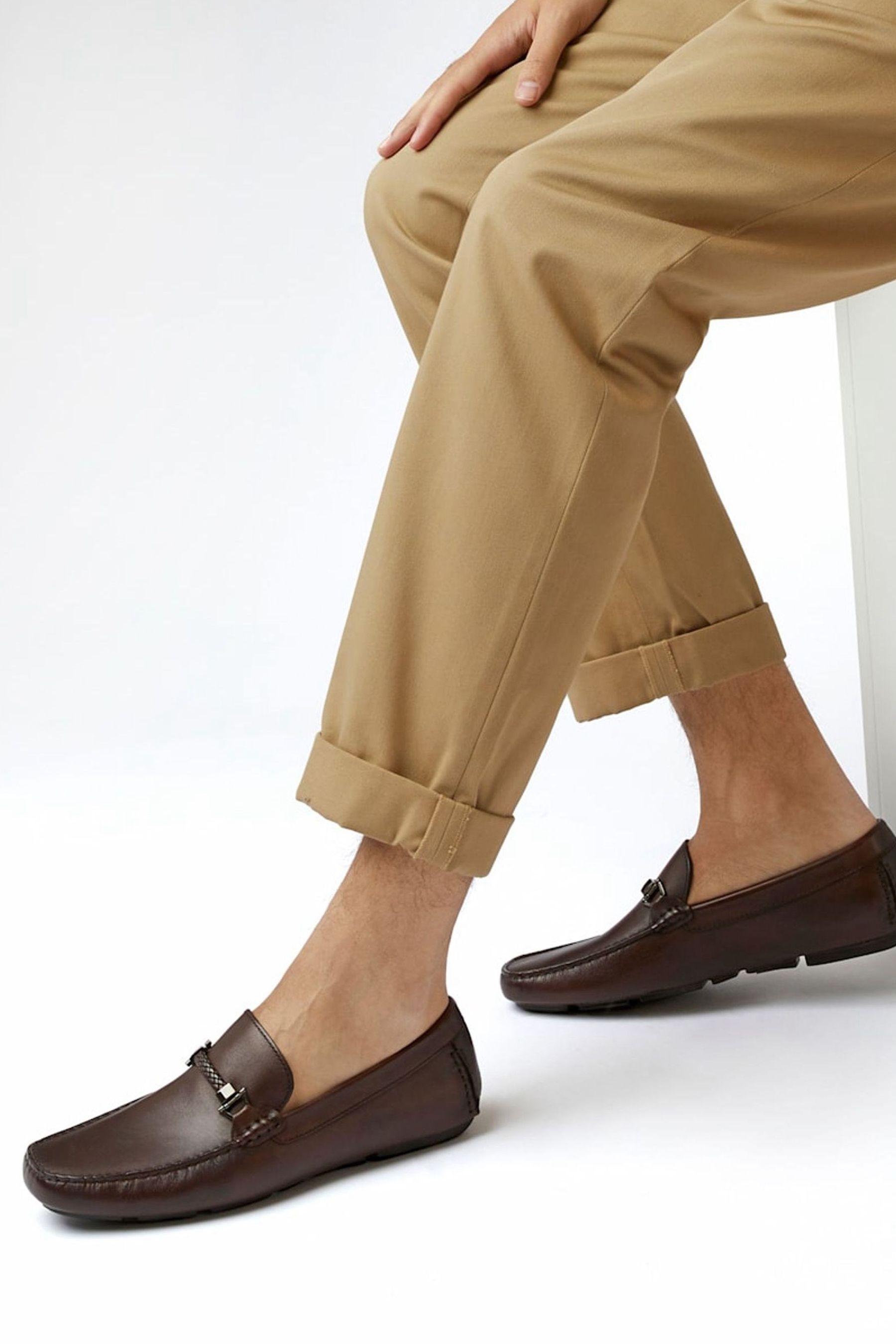 Mens wide fit driving shoes sales