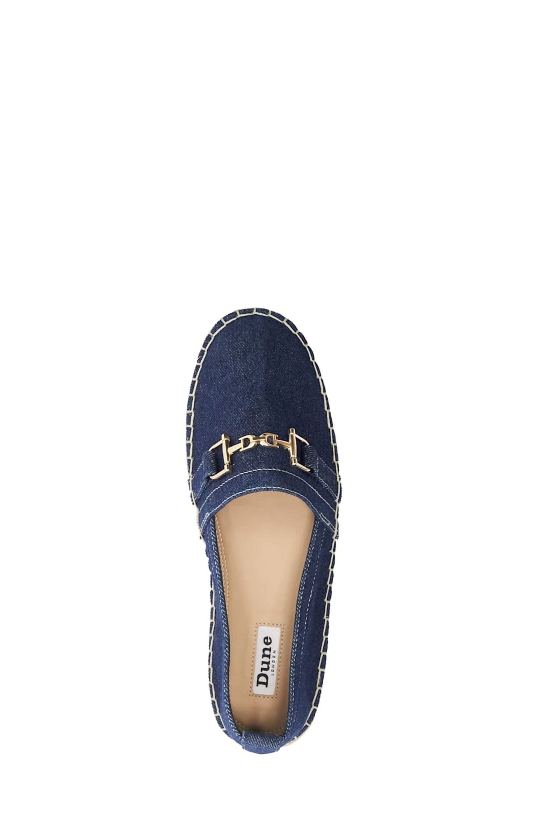 Dune London Blue Gellato Snaffle Trim Espadrilles - Image 6 of 6