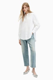 AllSaints White Marcie Shirt - Image 4 of 7