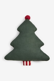 Green Christmas Tree Cushion - Image 4 of 5