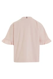 Tommy Hilfiger Pink Monogram Logo T-Shirt - Image 5 of 6