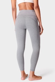 Sweaty Betty Medium Grey Marl 7/8 Length Super Soft Yoga Leggings - Image 2 of 8