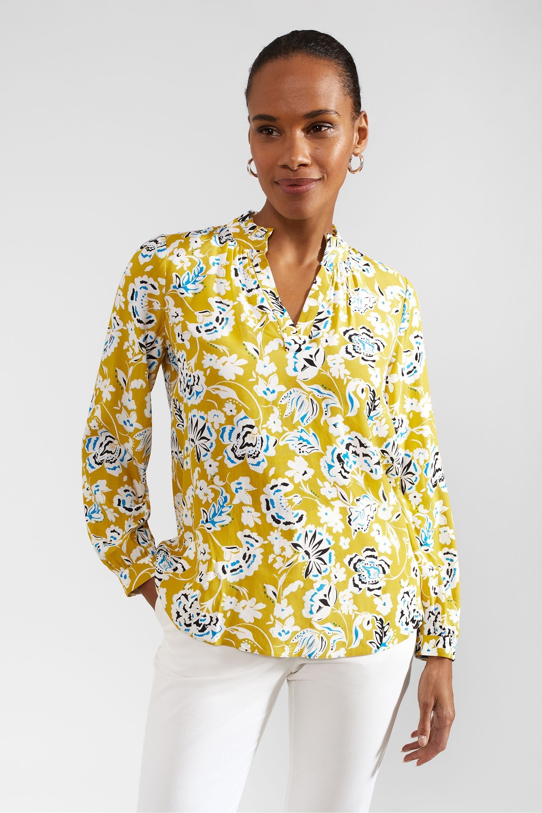 Hobbs yellow dress online
