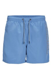 JACK & JONES Blue Regular Fit Swim Shorts - Image 4 of 5